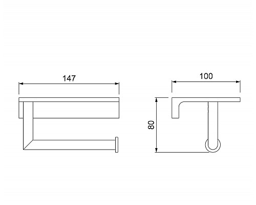 Держатель туалетной бумаги Timo Selene 10040/00 Хром
