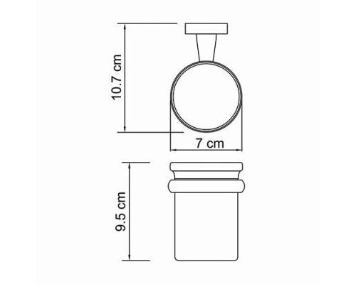 Подстаканник одинарный WasserKRAFT K-6528