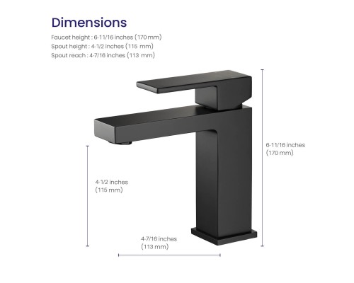 Смеситель для раковины Timo Selene 2061/03F черный