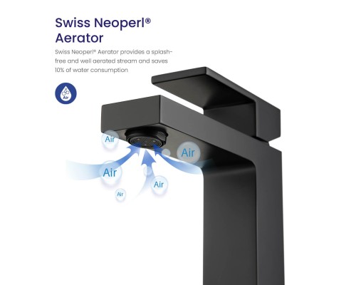 Смеситель для раковины Timo Selene 2061/03F черный