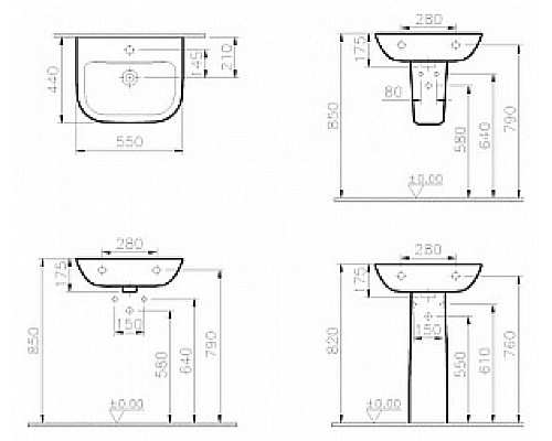Пьедестал VitrA S20 21 5529B003-0156