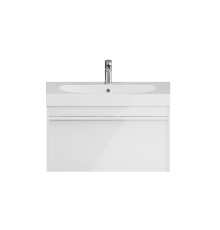 Тумба Kerama Marazzi MODULA подвесная 80 с ящиком 1+1, белая глянцевая