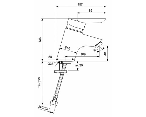 Смеситель для раковины Ideal Standard Ceraplus Хром