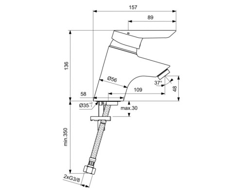 Смеситель для раковины Ideal Standard Ceraplus Хром