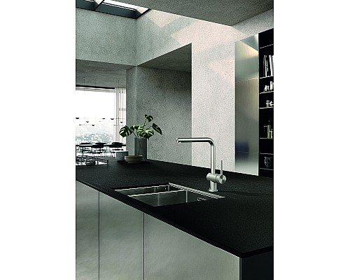 Смеситель для кухни Kludi L Steel 45803F877 Сталь Смеситель для кухни Kludi L Steel 45803F877 Сталь