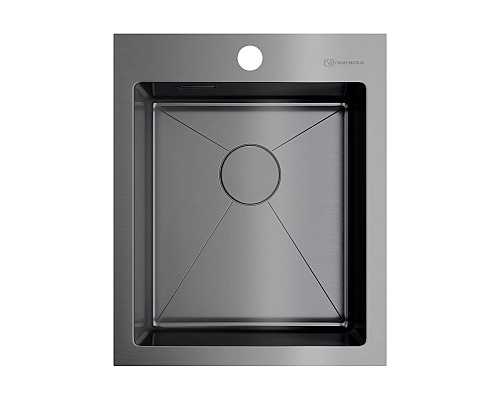 Кухонная мойка Omoikiri Akisame 41-GM 4973094 вороненая сталь Кухонная мойка Omoikiri Akisame 41-GM 4973094 вороненая сталь