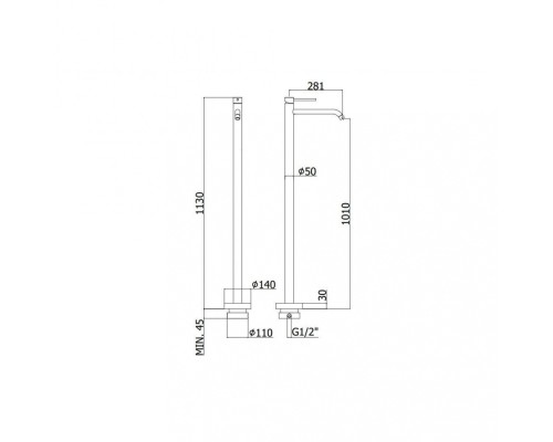Смеситель Paffoni Light LIG031CR для раковины