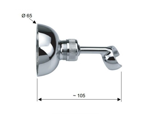 Держатель ручного душа Remer 338 Хром