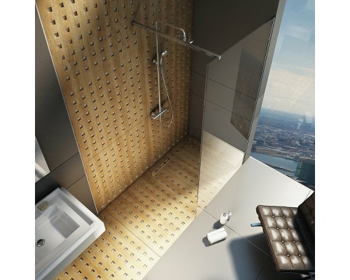 Душевая перегородка Ravak Walk-In Wall 80 профиль Хром стекло Transparent