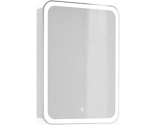 Зеркальный шкаф Jorno Bosko 60 Bos.03.60/W с подсветкой с часами