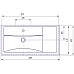 Раковина Corozo Фостер 80 П SD-00000334