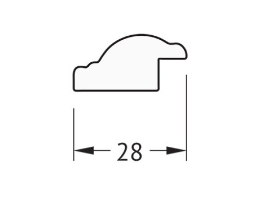 Зеркало Evoform Definite 68х68 BY 0656 в багетной раме - Витое серебро 28 мм