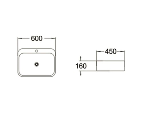 Раковина SantiLine 60 SL-2108 Белая