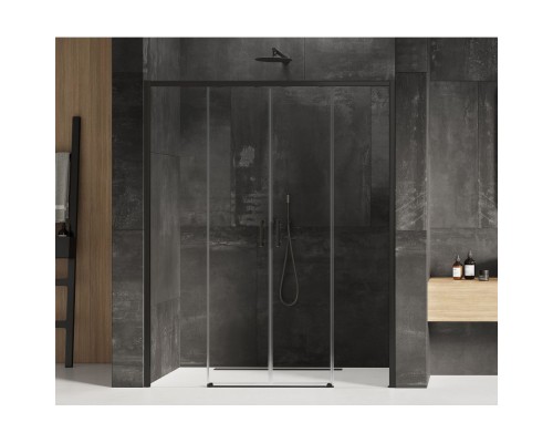 Душевая дверь NEW TRENDY PRIME BLACK 160x200 (черный)