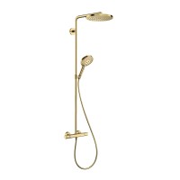 Душевая система Hansgrohe с термостатом золото 27633990
