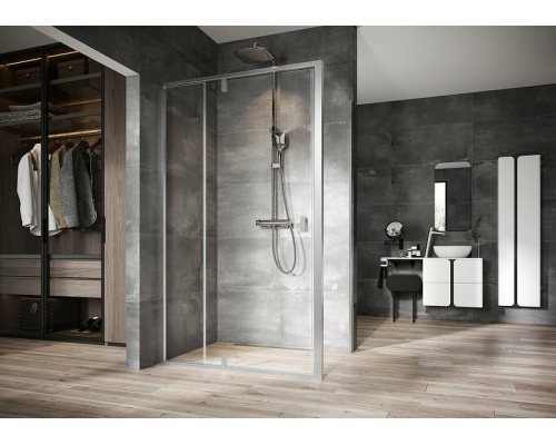 Душевая стенка Ravak Nexty NPS-90 90O70U00Z1 профиль Сатин стекло Transparent