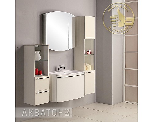 Тумба под раковину Севилья 80 белый жемчуг Aquaton 1A126301SEG30