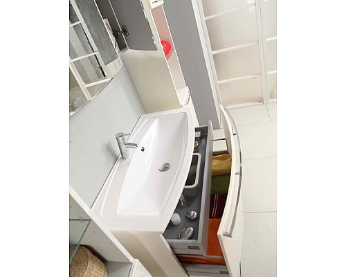 Тумба под раковину Севилья 80 белый жемчуг Aquaton 1A126301SEG30