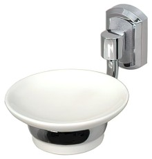 Мыльница WasserKRAFT Хром Белая