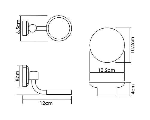 Мыльница WasserKRAFT K-28129 Хром Белая