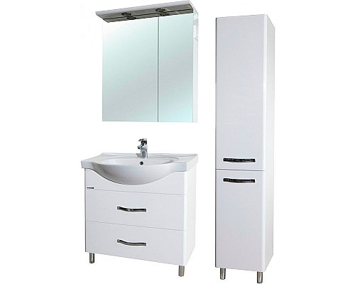 Шкаф пенал Bellezza Анкона 35 L 4629604002010 Белый