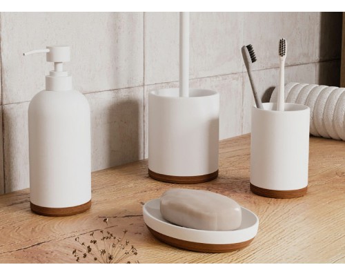 Стакан для зубных щеток WasserKRAFT Mindel K-8828 Белый