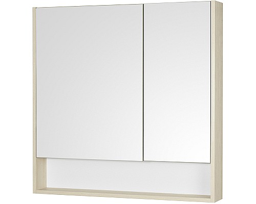 Зеркальный шкаф Aquaton Сканди 90 1A252302SDB20 Белый Дуб верона