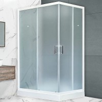 Душевой уголок Royal Bath HP 120х80 RB8120HP-C-L с поддоном профиль Белый стекло матовое