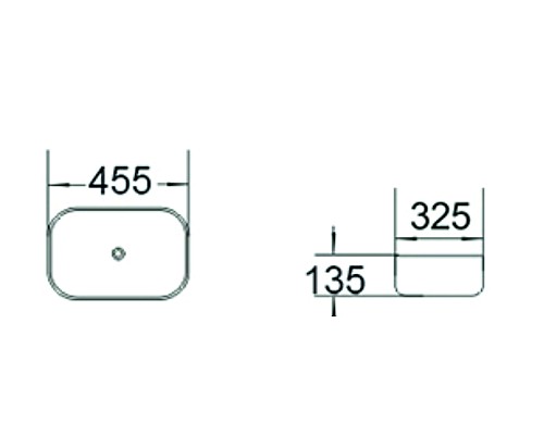 Раковина керамическая накладная SantiLine SL-1047