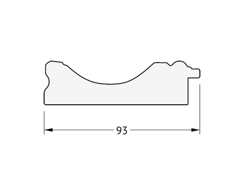 Зеркало Evoform Exclusive Floor 202х82 BY 6121 с фацетом в багетной раме - Серебряный акведук 93 мм