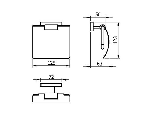 Бумагодержатель с крышкой LANGBERGER 10941A