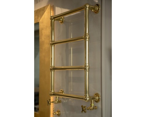 Полотенцесушитель водяной 750x500mm , золото