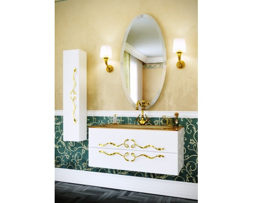 Тумба под раковину Clarberg Due amanti 120 DUE0112W подвесная Белая без ручек