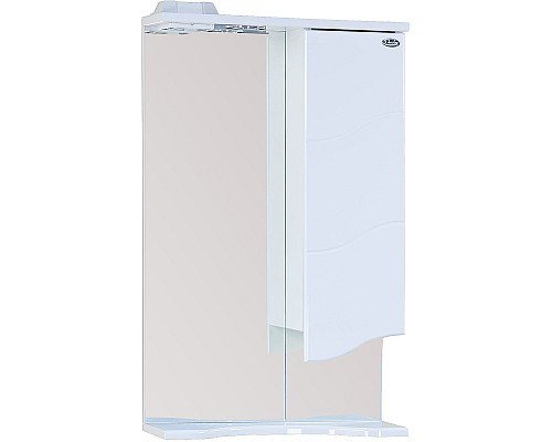 Зеркало со шкафом Onika Лайн 48.01 204802 с подсветкой Белое