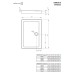 Акриловый поддон для душа Radaway Doros D Compact 120x100x11,5 Белый