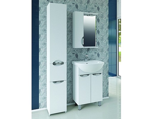 Зеркало со шкафом Vigo Callao 50 L z.CAL.50.L.El с подсветкой Белое