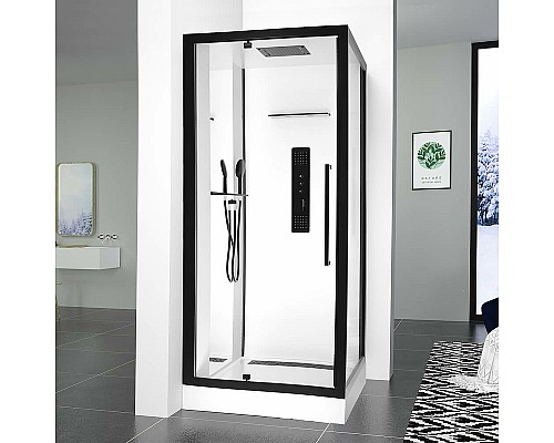 Душевая кабина Black&White Galaxy 90х90 8022000 с гидромассажем Душевая кабина Black&White Galaxy 90х90 8022000 с гидромассажем