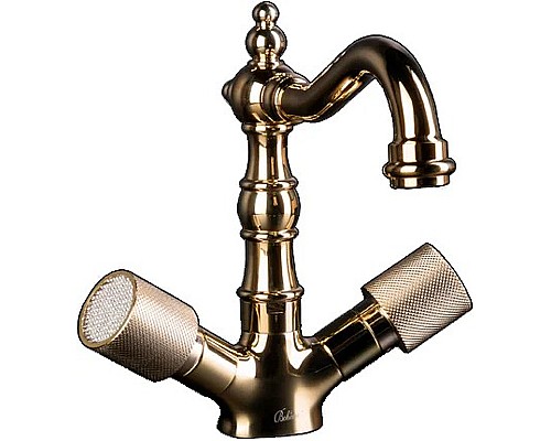 Смеситель для раковины Boheme Royal Cristal 292-Royal Золото