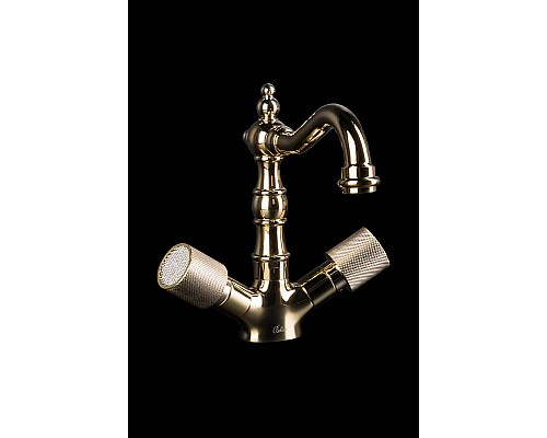 Смеситель для раковины Boheme Royal Cristal 292-Royal Золото