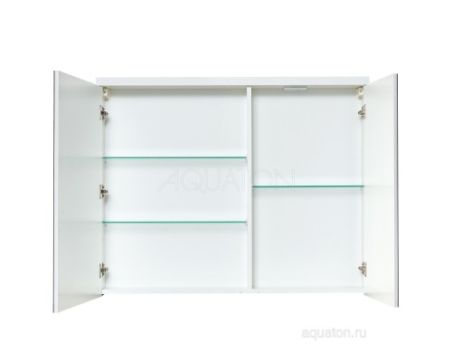 Зеркальный шкаф Брук 100 белый Aquaton 1A200702BC010