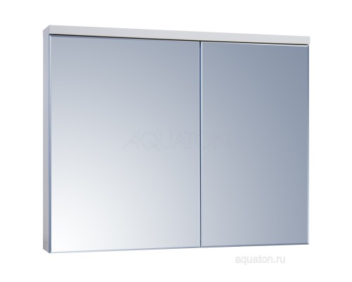 Зеркальный шкаф Брук 100 белый Aquaton 1A200702BC010