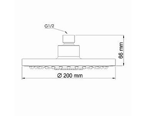 Верхняя душевая насадка WasserKRAFT A029