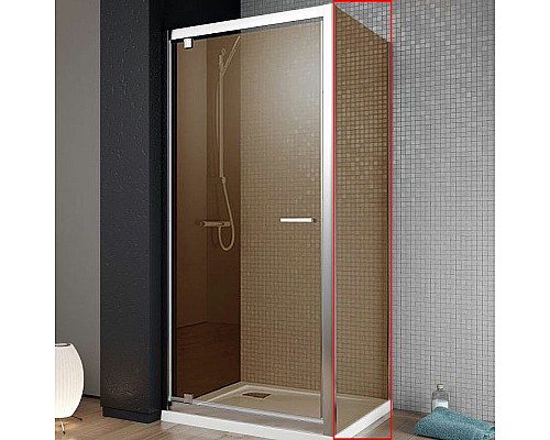 Душевая стенка Radaway Twist S 80 382011-08 профиль Хром стекло коричневое