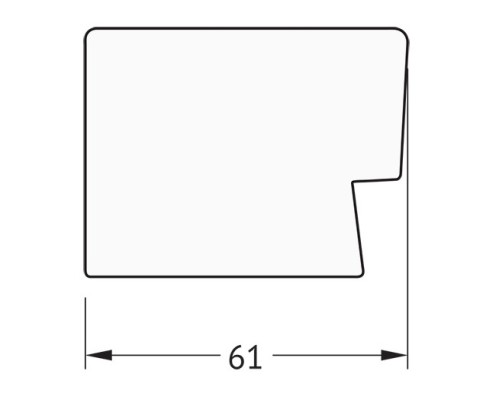 Зеркало Evoform Definite 104х54 BY 3076 в багетной раме - Алюминий 61 мм