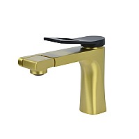 Смеситель для раковины Bronze de Luxe Element EL02XGB матовое золото