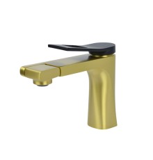 Смеситель для раковины Bronze de Luxe Element матовое золото
