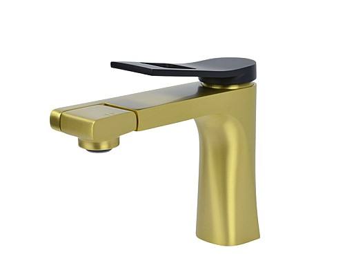 Смеситель для раковины Bronze de Luxe Element EL02XGB матовое золото