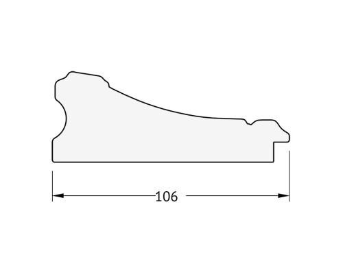 Зеркало Evoform Exclusive 100х70 BY 3450 с фацетом в багетной раме - Барокко серебро 106 мм