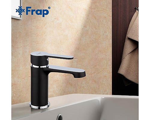 Смеситель для раковины Frap H42 F1042 Черный матовый Хром Смеситель для раковины Frap H42 F1042 Черный матовый Хром