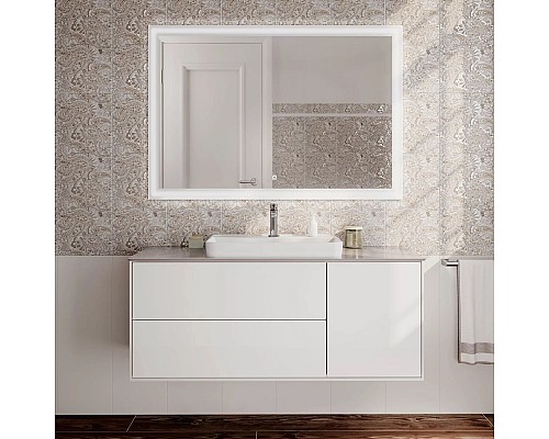 Раковина Kerama Marazzi PLAZA встраиваемая сверху 55, белая глянцевая Раковина Kerama Marazzi PLAZA встраиваемая сверху 55, белая глянцевая